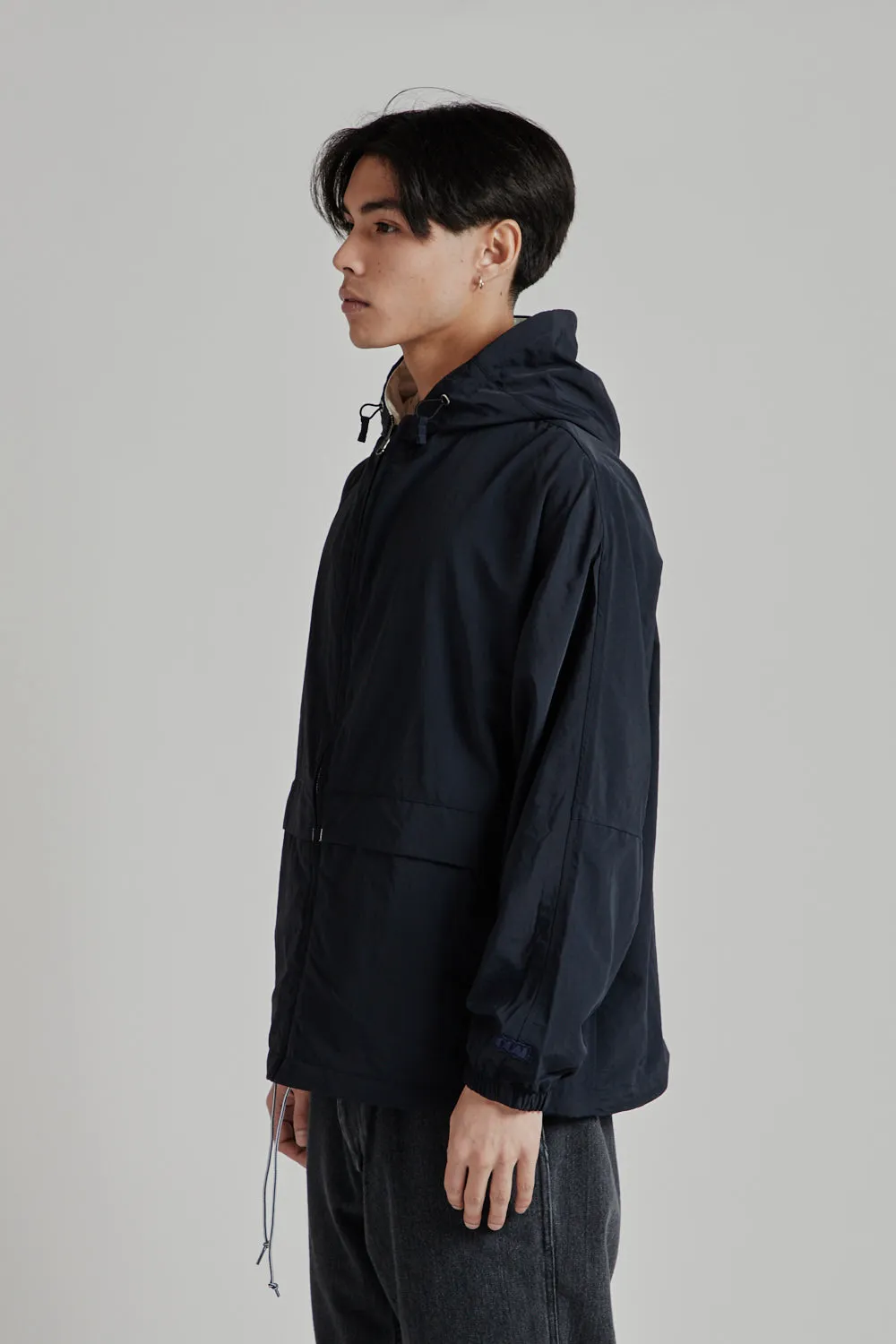 Reversible Hooded Jacket - Black