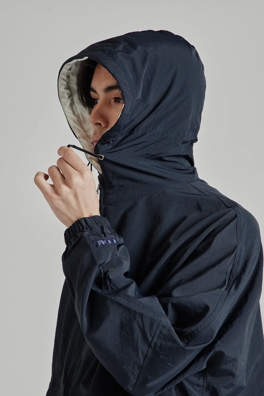 Reversible Hooded Jacket - Black