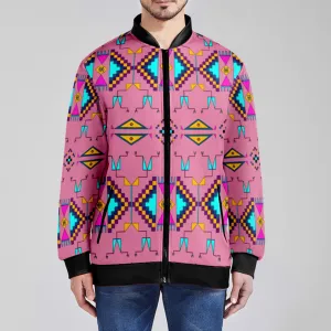 Rite of Passage Pink Zippered Collared Lightweight Jacket