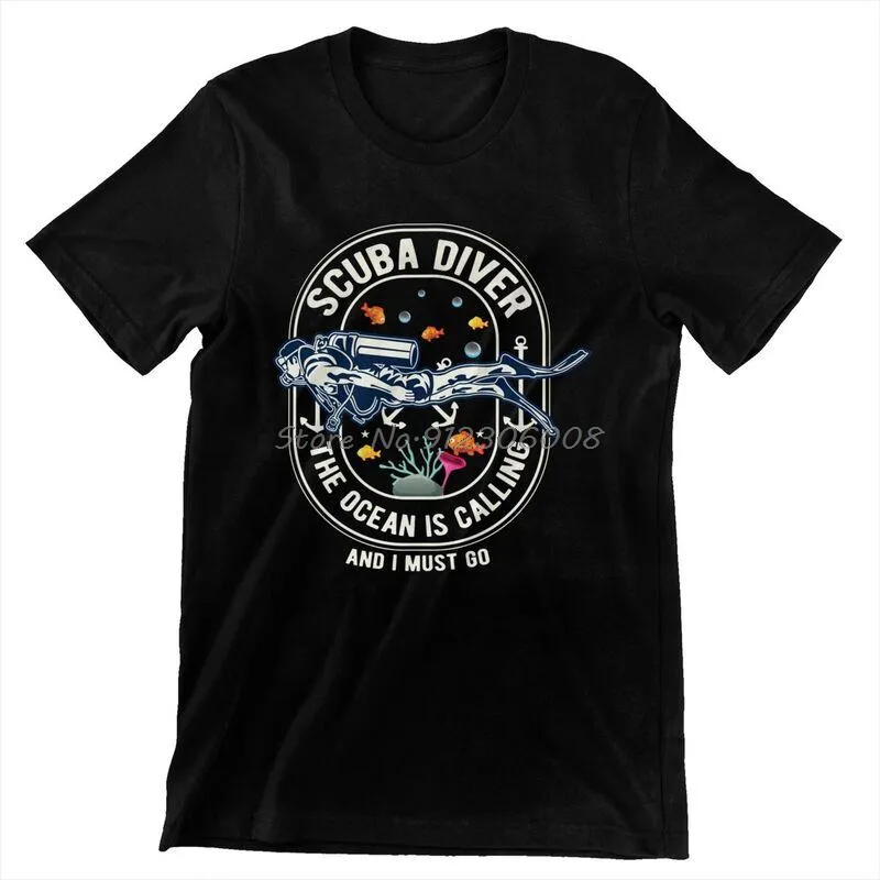 Scuba diving T-Shirt for Men |  Scuba Diver the Ocean is Calling