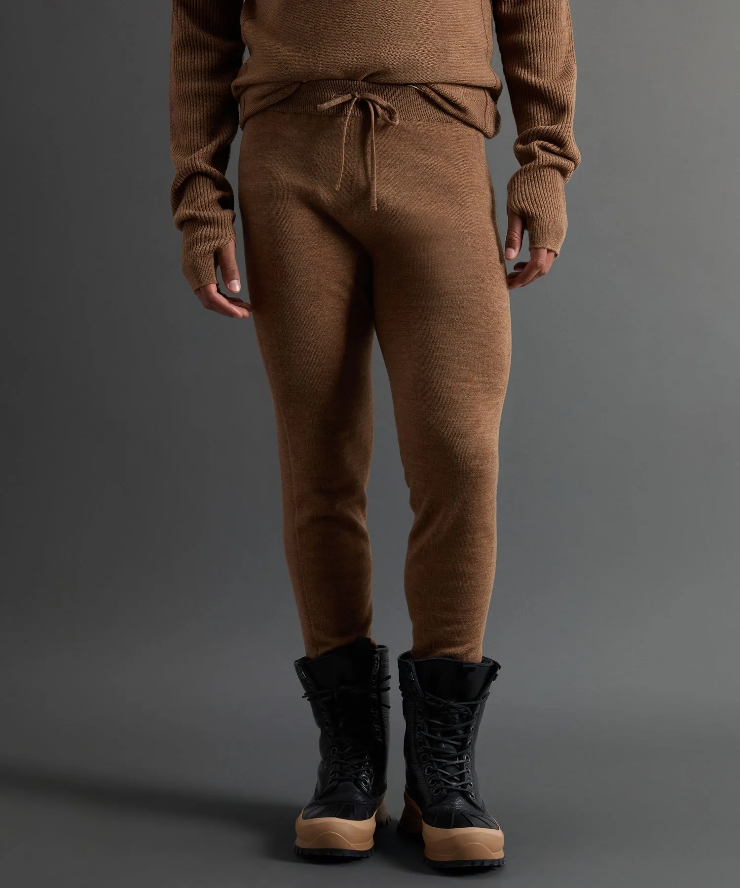 Todd Snyder X Woolrich Technical Merino Long Johns in Camel