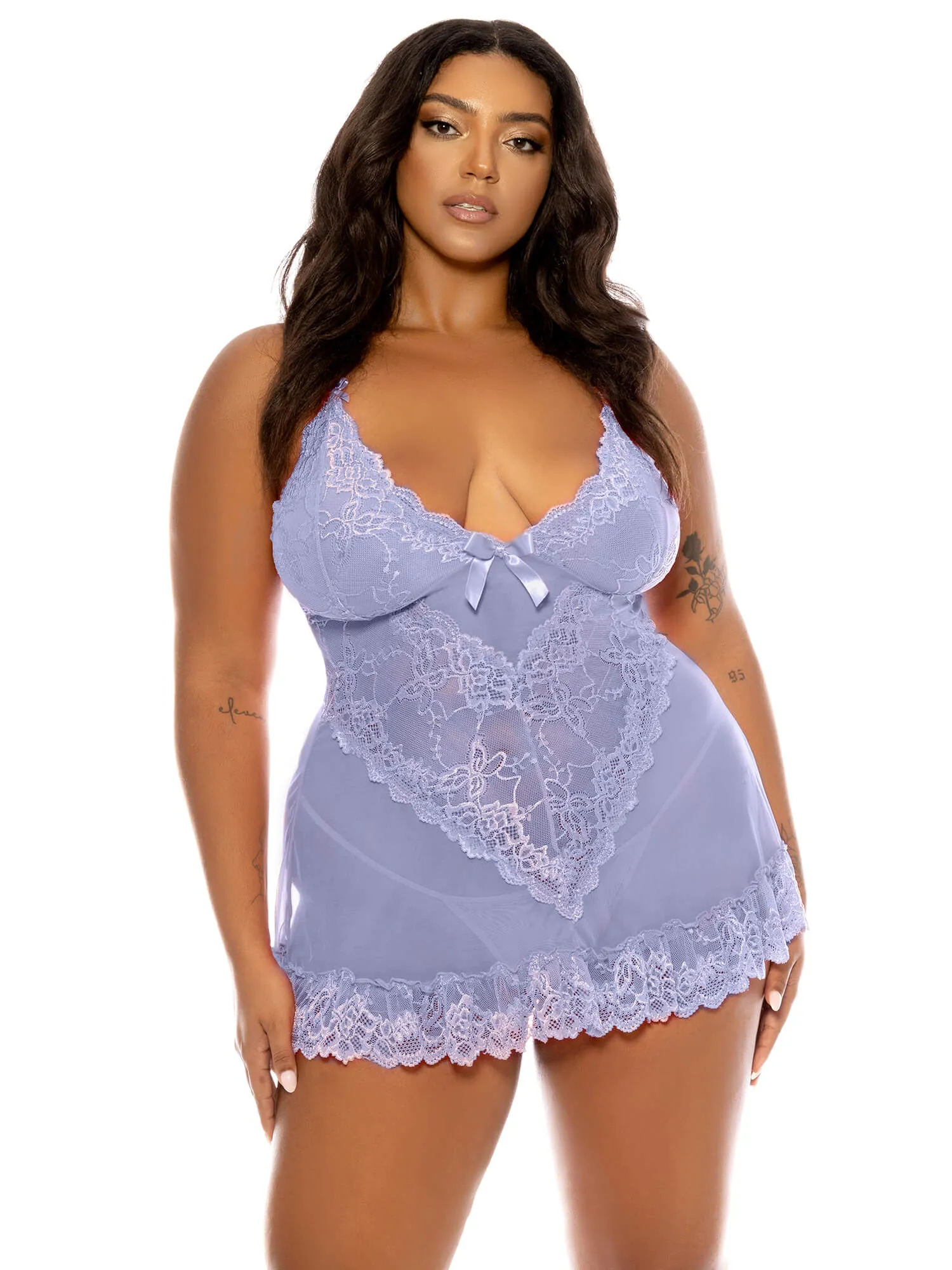 Valentine Lace Babydoll