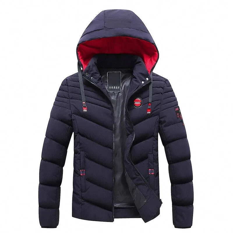 Winter Classic Hooded Windproof Warm Parka Coat