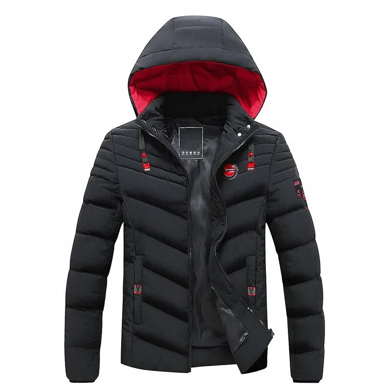 Winter Classic Hooded Windproof Warm Parka Coat