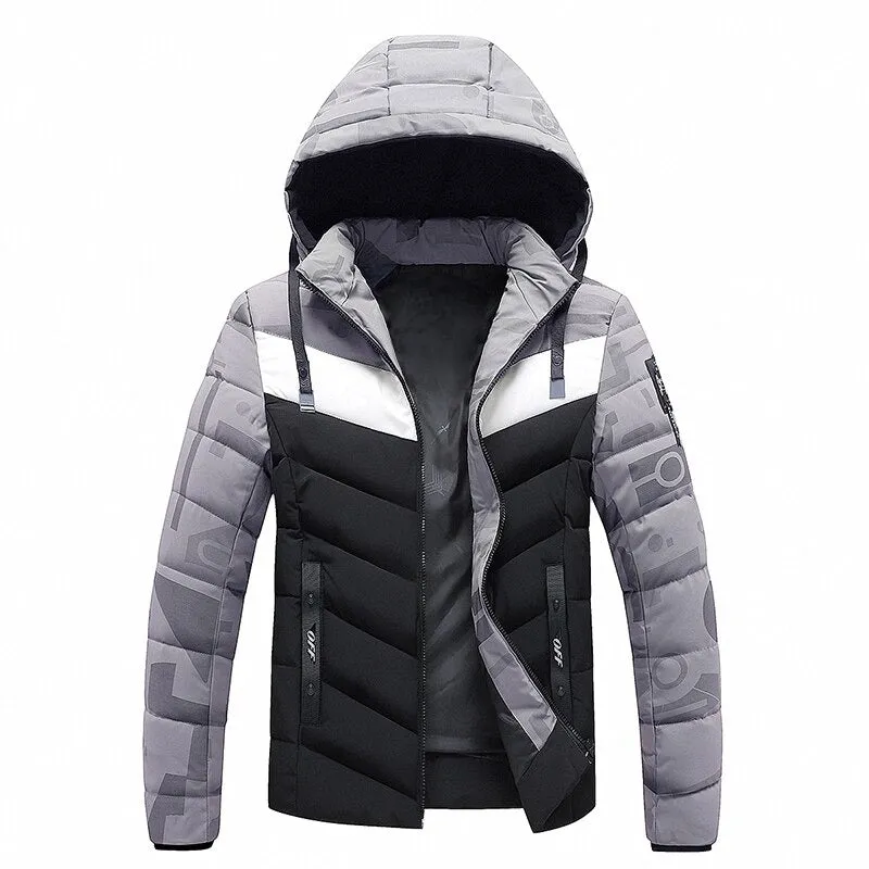 Winter Windproof Warm Thick Parkas Jackets For Men