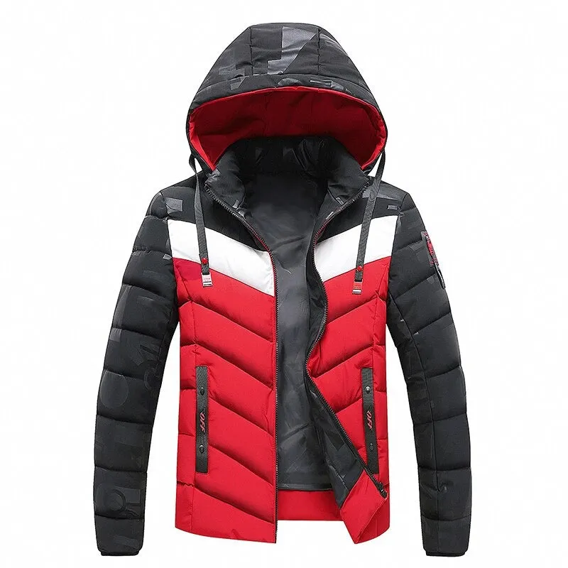 Winter Windproof Warm Thick Parkas Jackets For Men