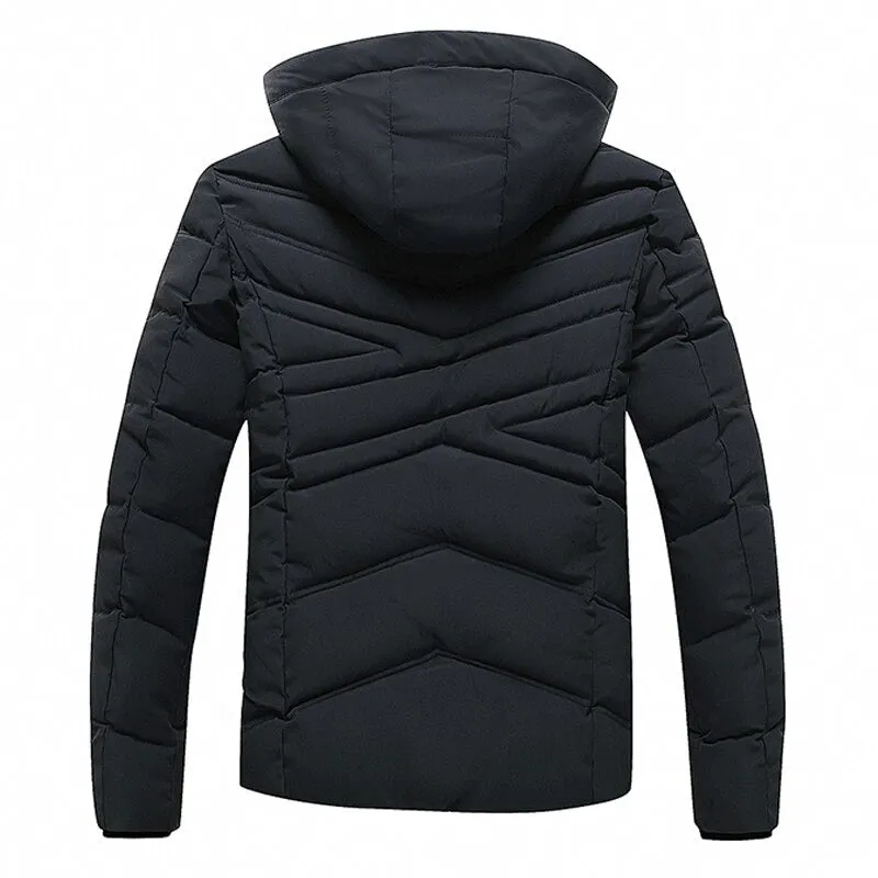 Winter Windproof Warm Thick Parkas Jackets For Men