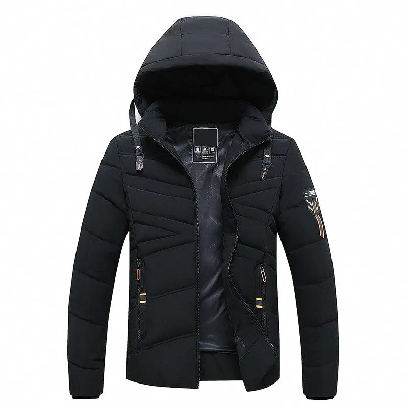 Winter Windproof Warm Thick Parkas Jackets For Men