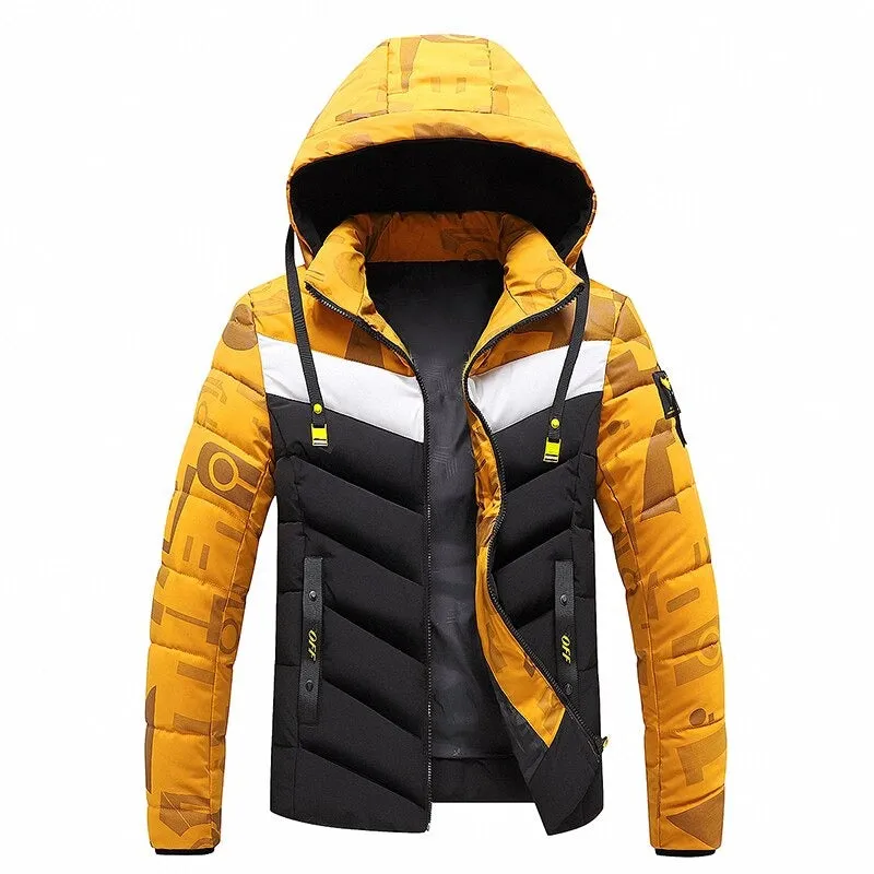 Winter Windproof Warm Thick Parkas Jackets For Men