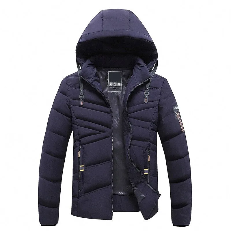 Winter Windproof Warm Thick Parkas Jackets For Men