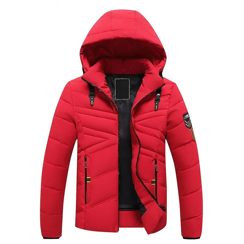 Winter Windproof Warm Thick Parkas Jackets For Men