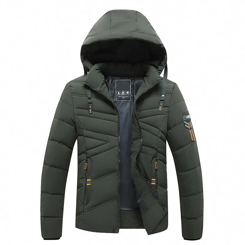 Winter Windproof Warm Thick Parkas Jackets For Men