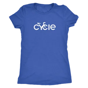 Women's Cycle T-Shirt (white ink)